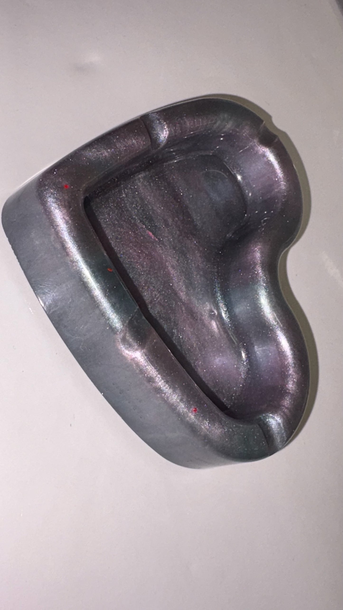 DARK SPACE AURORA LOVE HEART ASHTRAY
