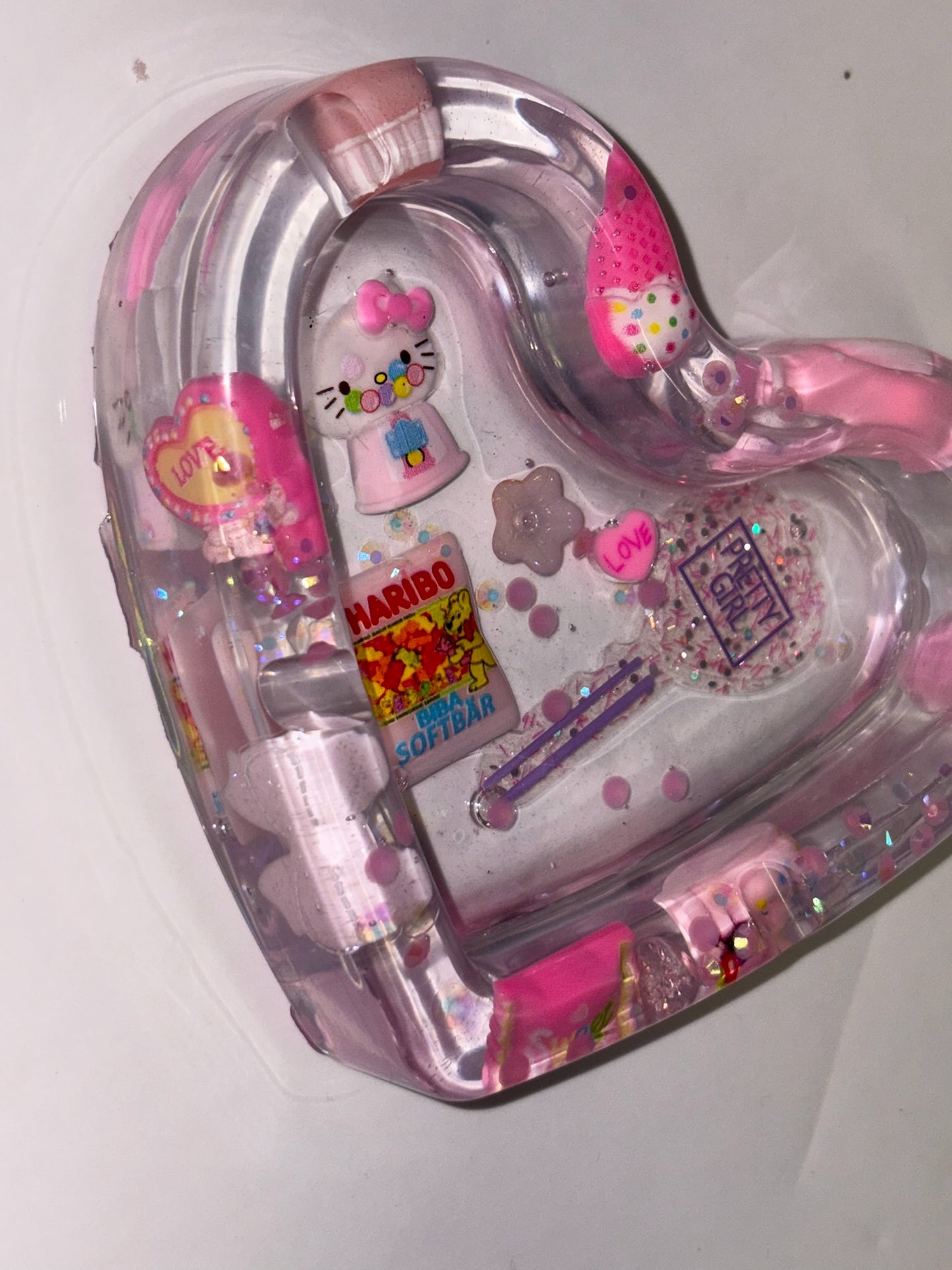 BABY PINK “JUNK” LOVE HEART ASHTRAY
