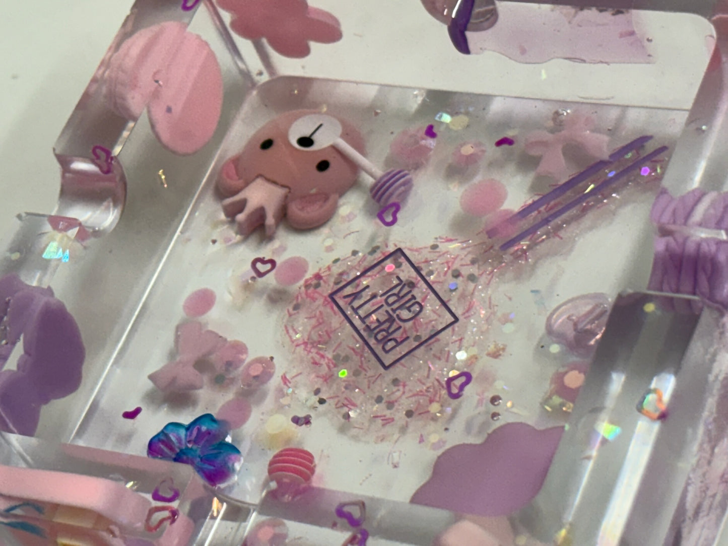PURPLE “JUNK” SQUARE ASHTRAY