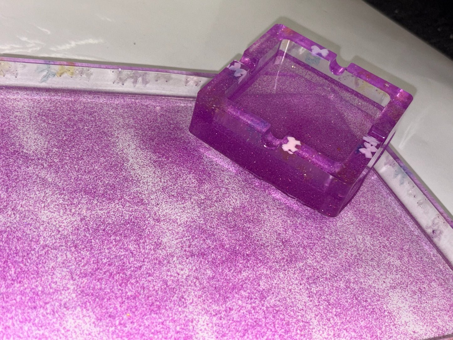 PURPLE GLITTER ROLLING SET