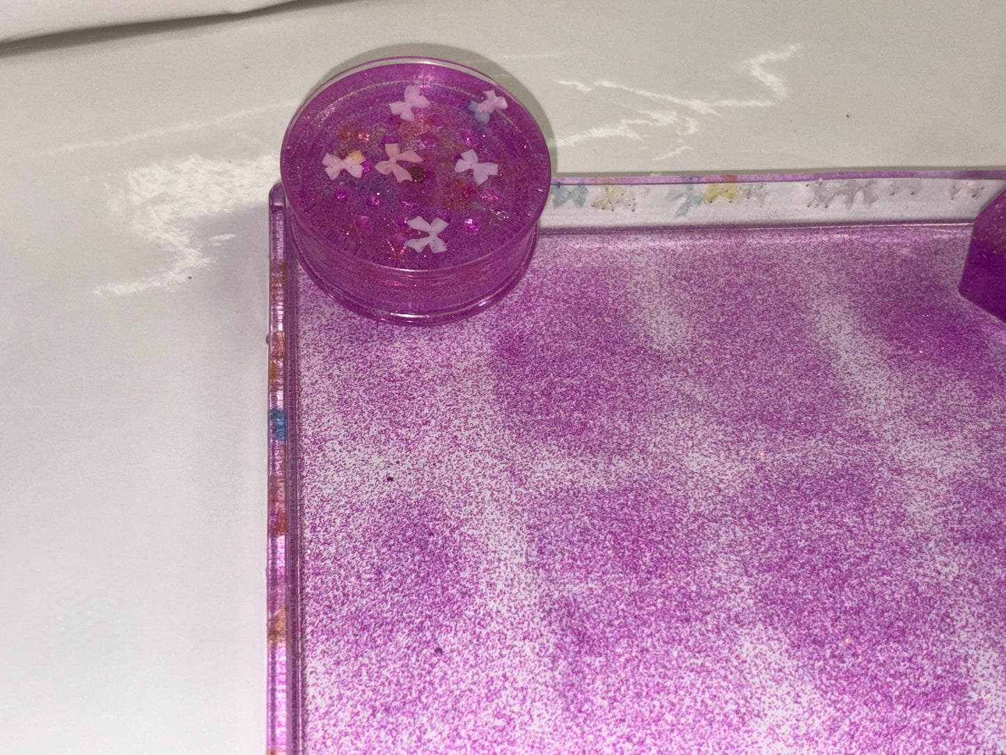 PURPLE GLITTER ROLLING SET